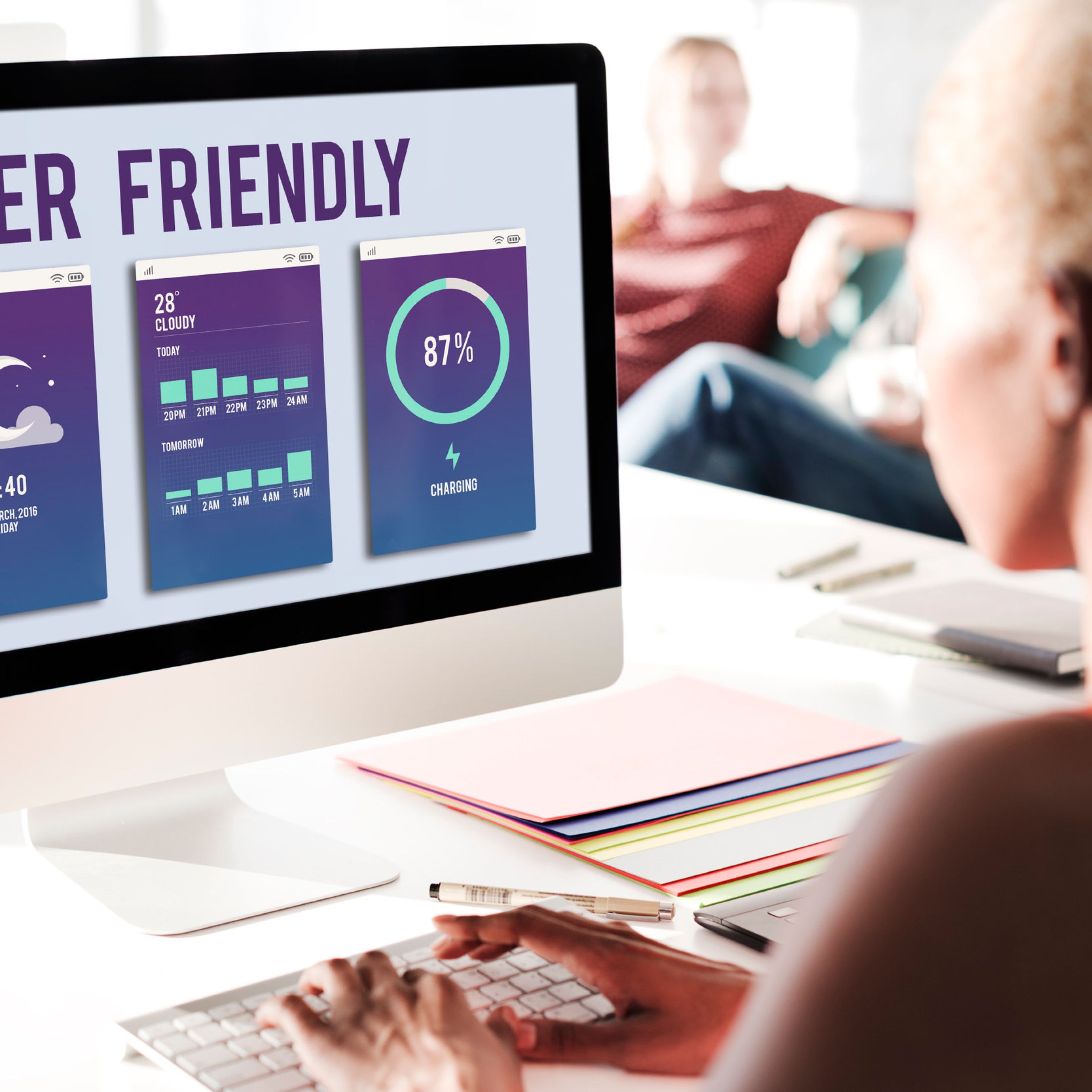 User Friendly Mobile Interface Apps Concept